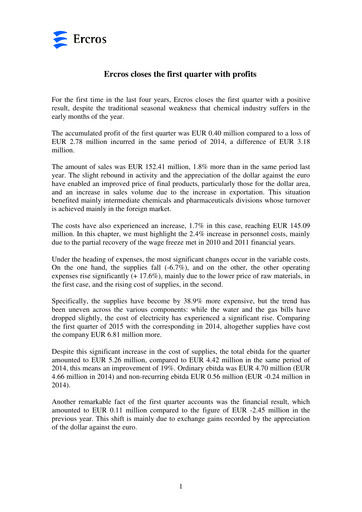 Thumbnail Ercros Quarterly Report 2015-q1