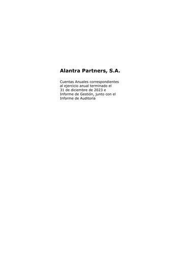 Thumbnail Alantra Partners Annual Report 2023
