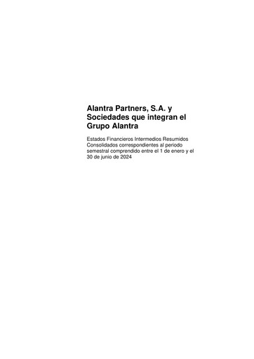 Thumbnail Alantra Partners Financial Statement 2024-h1