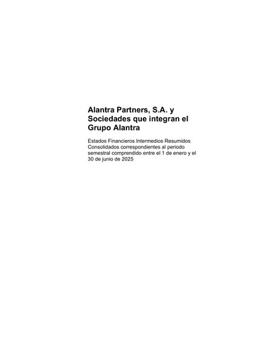 Thumbnail Alantra Partners Financial Statement 2025-h1