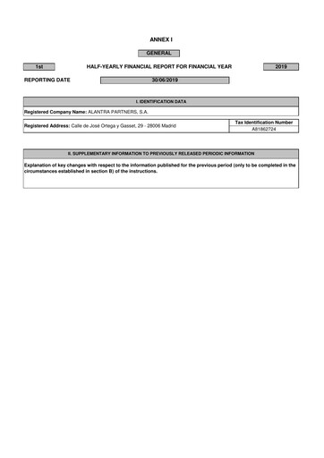 Thumbnail Alantra Partners Half-year Report 2019-h1