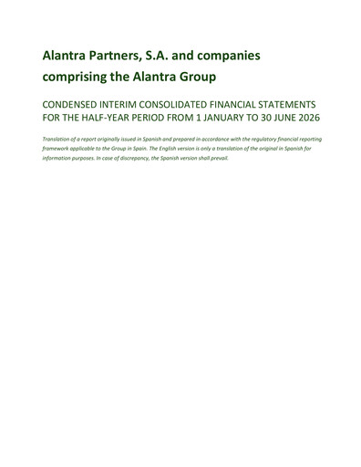 Miniature Alantra Partners Rapport semestriel 2026-h1