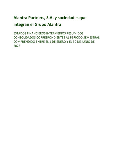 Miniature Alantra Partners Rapport semestriel 2026-h1