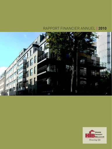 Miniature Home Invest Belgium Rapport annuel 2010