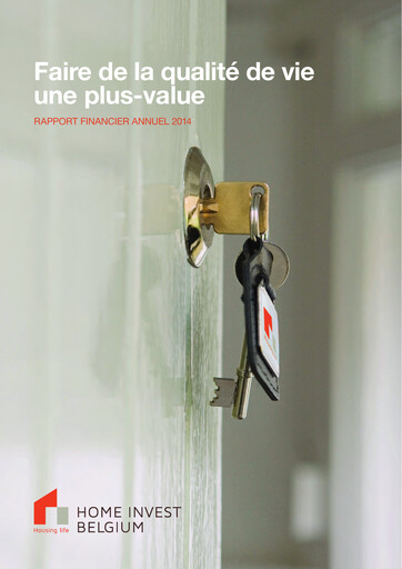 Miniature Home Invest Belgium Rapport annuel 2014