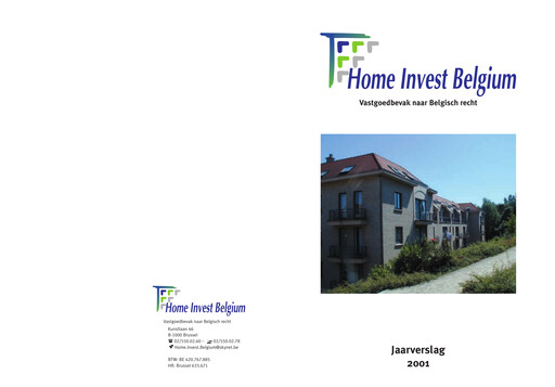 Miniature Home Invest Belgium Rapport annuel 2001