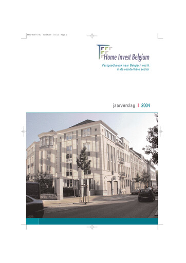 Miniature Home Invest Belgium Rapport annuel 2004