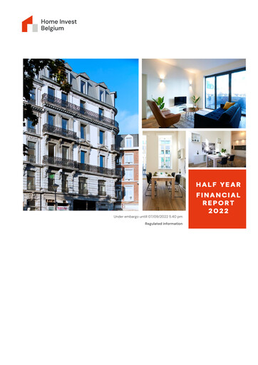Thumbnail Home Invest Belgium Half-year Report 2022-h1