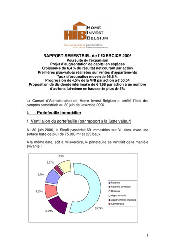 Thumbnail Home Invest Belgium Half-year Report 2006-h1