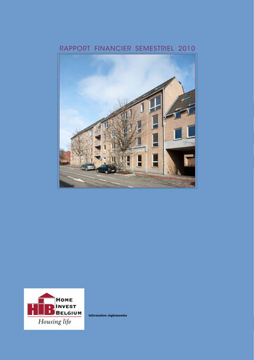 Thumbnail Home Invest Belgium Half-year Report 2010-h1