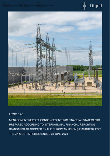 Thumbnail Litgrid AB Half-year Report 2024-h1