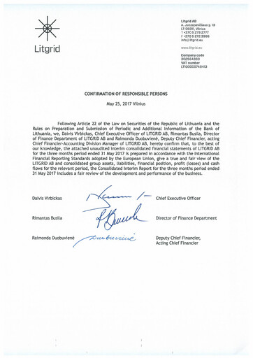 Thumbnail Litgrid AB Quarterly Report 2017-q1