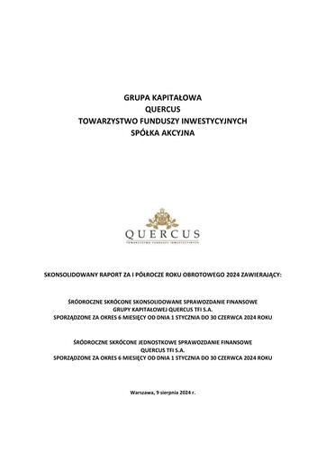 Thumbnail Quercus TFI Half-year Report 2024-h1