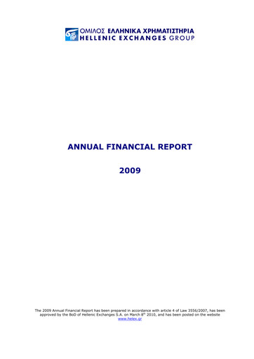 Thumbnail ATHEX  (Athens Stock Exchange) Financial Statement 2009