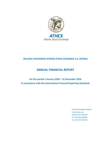 Thumbnail ATHEX  (Athens Stock Exchange) Financial Statement 2016