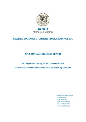 Thumbnail ATHEX  (Athens Stock Exchange) Financial Statement 2019