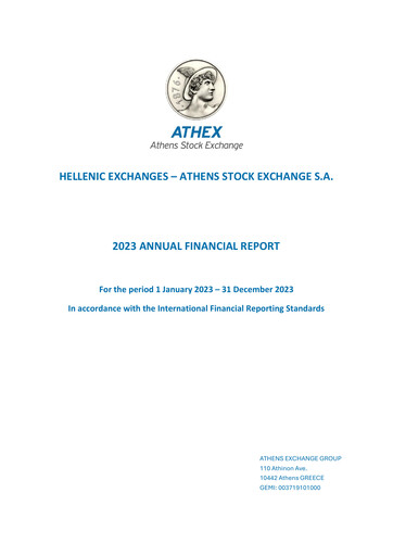 Thumbnail ATHEX  (Athens Stock Exchange) Financial Statement 2023