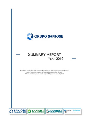 Thumbnail Grupo Empresarial San José Financial Report 2019