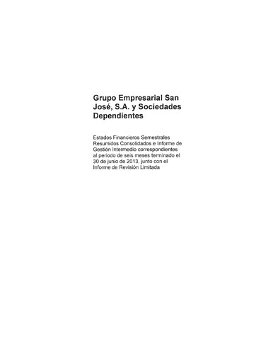 Thumbnail Grupo Empresarial San José Financial Statement 2013-h1