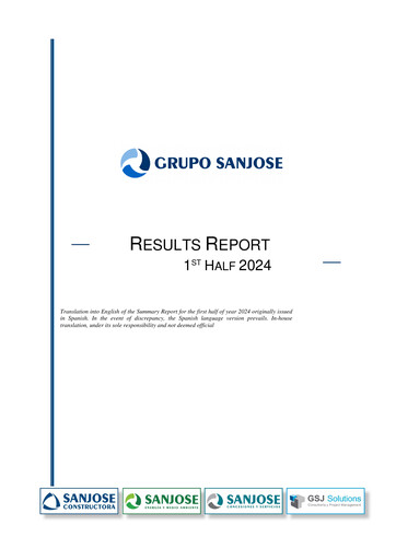 Miniature Grupo Empresarial San José Rapport semestriel 2024-h1