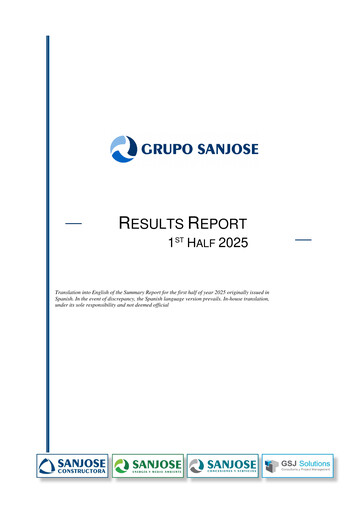 Miniature Grupo Empresarial San José Rapport semestriel 2025-h1