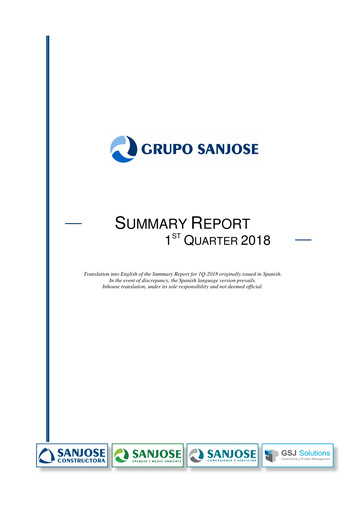 Thumbnail Grupo Empresarial San José Quarterly Report 2018-q1