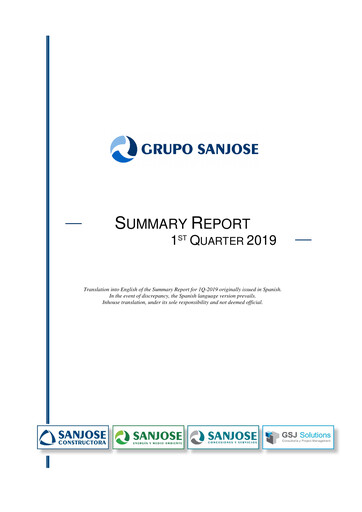 Thumbnail Grupo Empresarial San José Quarterly Report 2019-q1