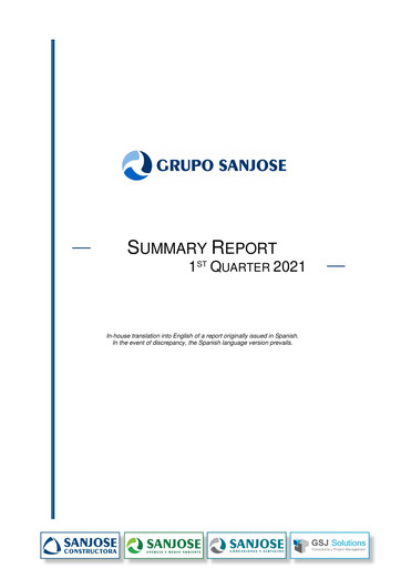 Thumbnail Grupo Empresarial San José Quarterly Report 2021-q1