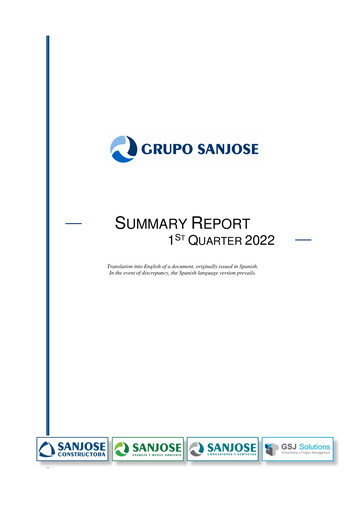 Thumbnail Grupo Empresarial San José Quarterly Report 2022-q1