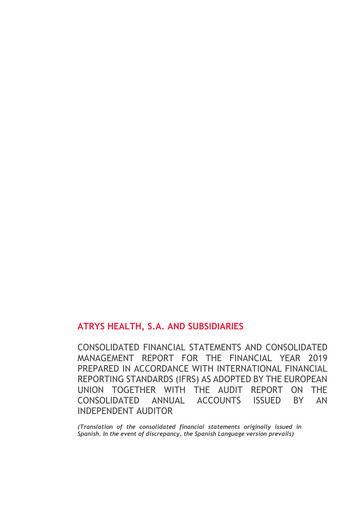 Thumbnail Atrys Health Financial Statement 2019