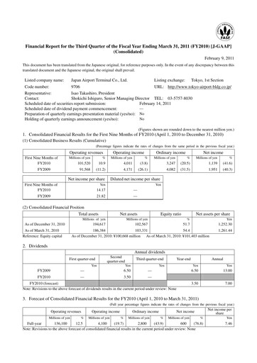 Thumbnail Japan Airport Terminal Quarterly Report 2010-q3