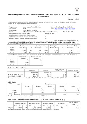 Thumbnail Japan Airport Terminal Quarterly Report 2012-q3