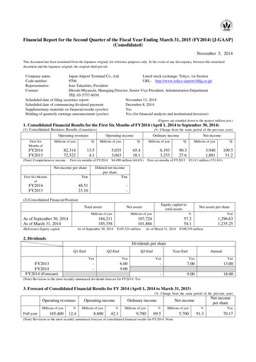 Thumbnail Japan Airport Terminal Quarterly Report 2014-q2