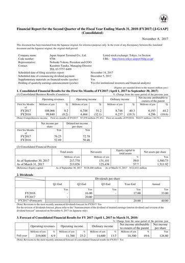 Thumbnail Japan Airport Terminal Quarterly Report 2017-q2