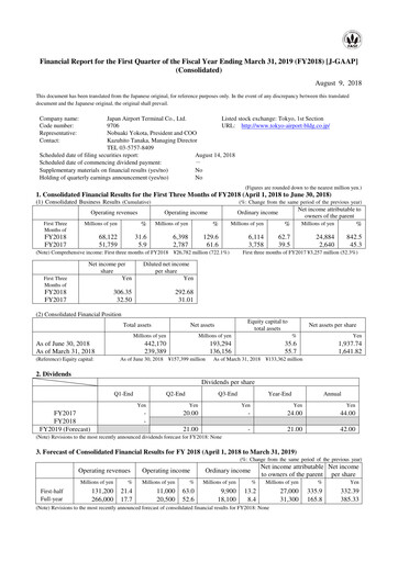 Thumbnail Japan Airport Terminal Quarterly Report 2018-q1