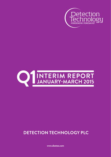 Thumbnail Detection Technology Quarterly Report 2015-q1