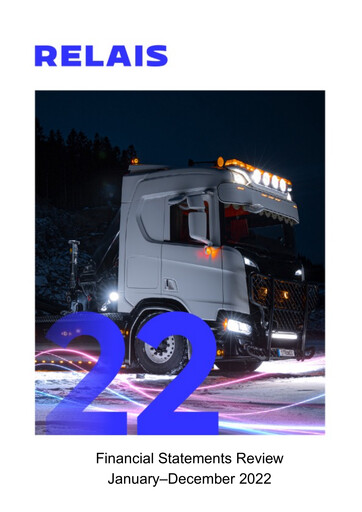 Thumbnail Relais Group Oyj Financial Report 2022