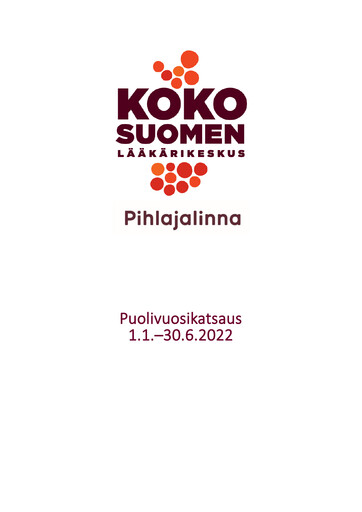 Miniature Pihlajalinna Oyj Rapport semestriel 2022-h1