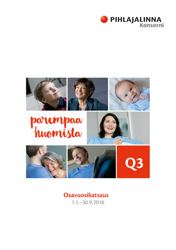 Miniature Pihlajalinna Oyj Rapport trimestriel 2016-q3