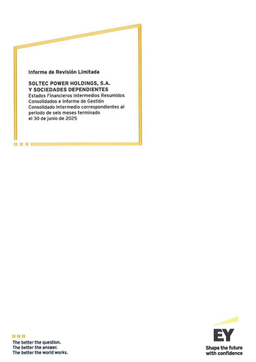 Miniature Soltec Power Holdings Rapport semestriel 2025-h1