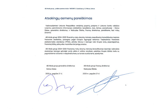 Thumbnail AB Akola Group Quarterly Report 2025-q3