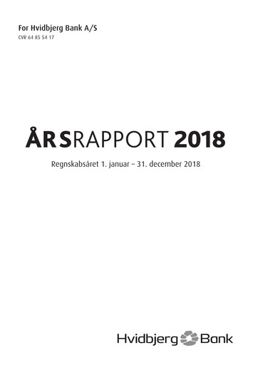 Thumbnail Hvidbjerg Bank Annual Report 2018