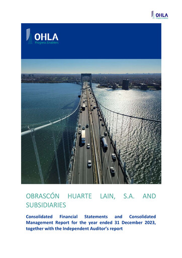 Thumbnail Obrascón Huarte Lain Financial Statement 2023