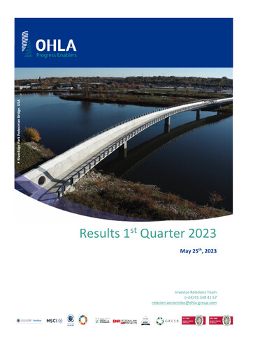 Thumbnail Obrascón Huarte Lain Quarterly Report 2023-q1