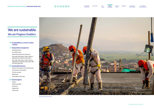 Thumbnail Obrascón Huarte Lain Sustainability Report 2021
