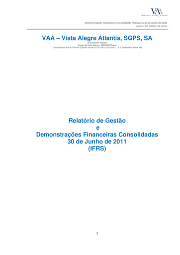 Thumbnail Vista Alegre Atlantis Half-year Report 2011-h1