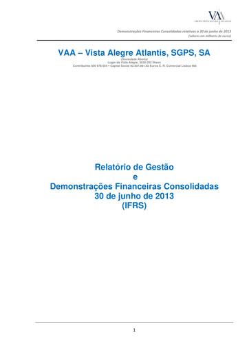 Thumbnail Vista Alegre Atlantis Half-year Report 2013-h1