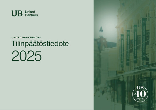 Thumbnail United Bankers Oyj Financial Report 2025
