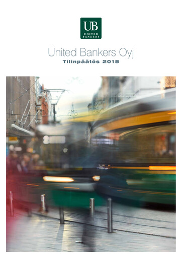 Thumbnail United Bankers Oyj Financial Statement 2018