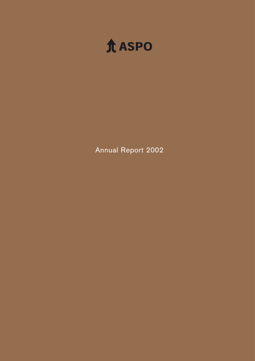 Thumbnail Aspo Oyj Annual Report 2002